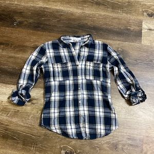 dizzy lissy plaid button down shirt